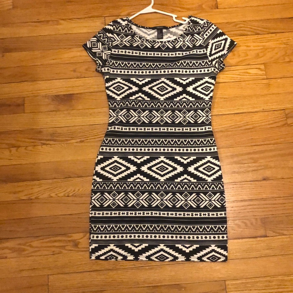 Tribal print bodycon dress